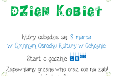 Gminny Ośrodek Kultury w Cekcynie organizuje Dzień Kobiet